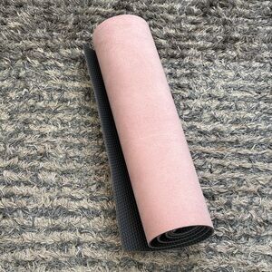 Pink and Grey Yoga Mat